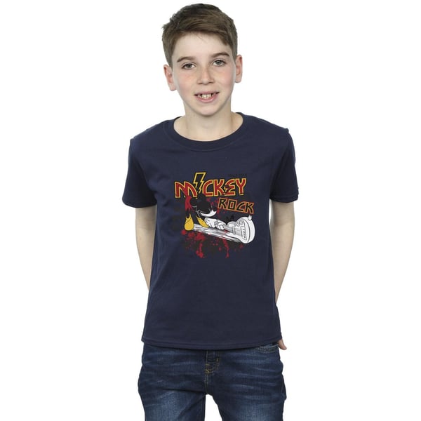 Disney Boys Mickey Mouse Smash Guitar Rock T-Shirt