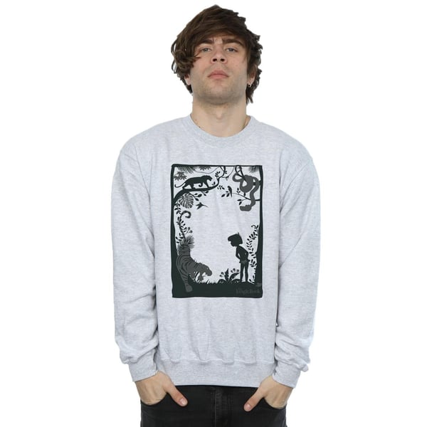 Disney Mens The Jungle Book Silhouette Poster Sweatshirt