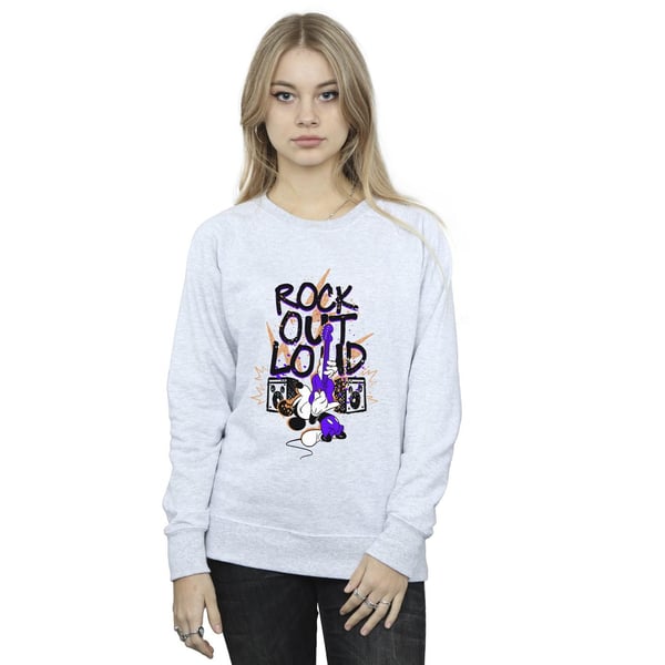 Disney Womens/Ladies Mickey Mouse Rock Out Loud Sweatshirt