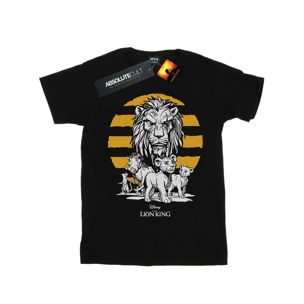 Disney Womens/Ladies The Lion King Movie Group Cotton Boyfriend T-Shirt