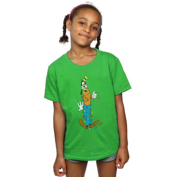Disney Girls Goofy Christmas Lights Cotton T-Shirt