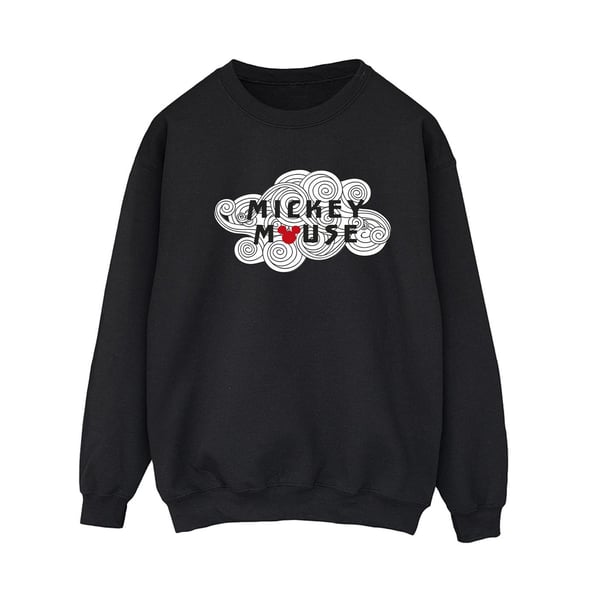 Disney Womens/Ladies Mickey Mouse Swirl Logo Sweatshirt