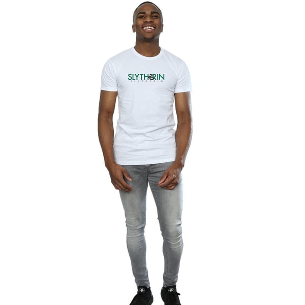 Harry Potter Mens Slytherin Text T-Shirt