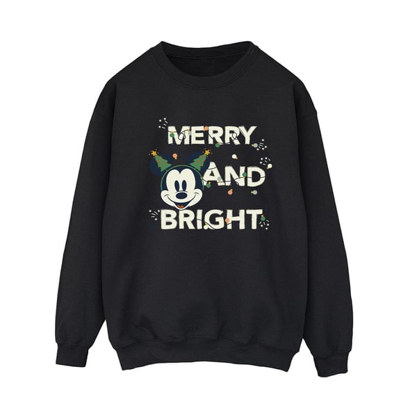 Disney Womens/Ladies Mickey Mouse Merry & Bright Sweatshirt