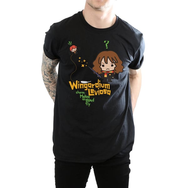 Harry Potter Mens Hermione Granger Wingardium Leviosa Junior T-Shirt