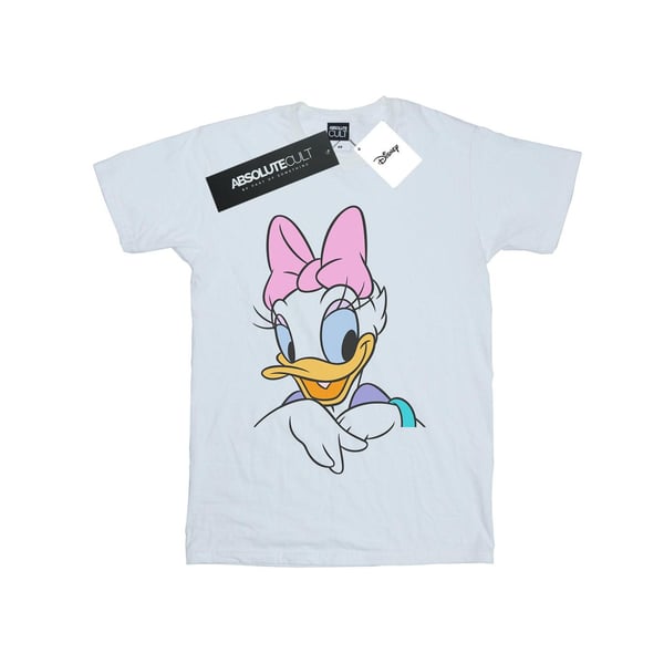 Disney Girls Daisy Duck Big Portrait Cotton T-Shirt