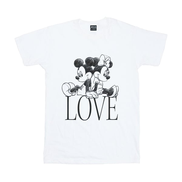 Disney Girls Mickey And Minnie Mouse Love Cotton T-Shirt