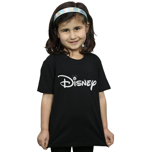 Disney Girls Mickey Mouse Head Logo Cotton T-Shirt