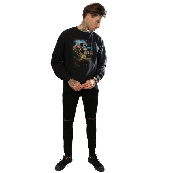 DC Comics Mens Wonder Woman Bombshell Cover Sweatshirt