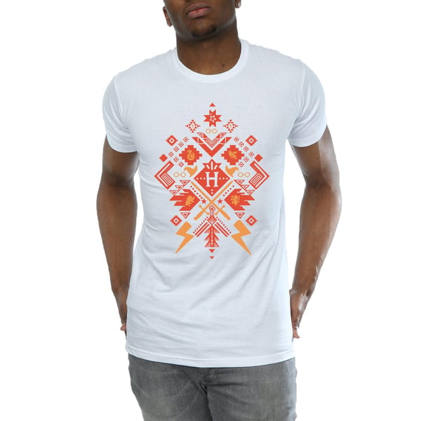 Harry Potter Mens Christmas Fair Isle T-Shirt