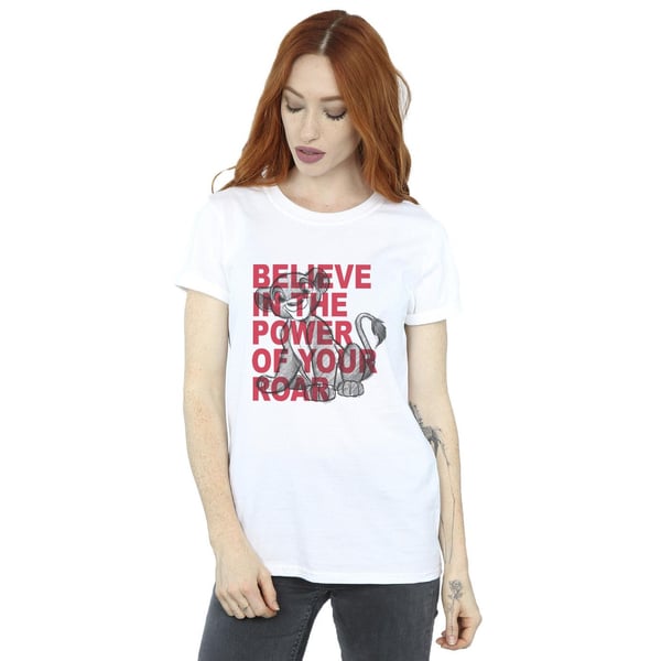 Disney Womens/Ladies The Lion King Power Of Roar Cotton Boyfriend T-Shirt