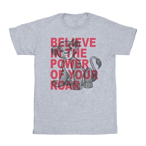 Disney Womens/Ladies The Lion King Power Of Roar Cotton Boyfriend T-Shirt