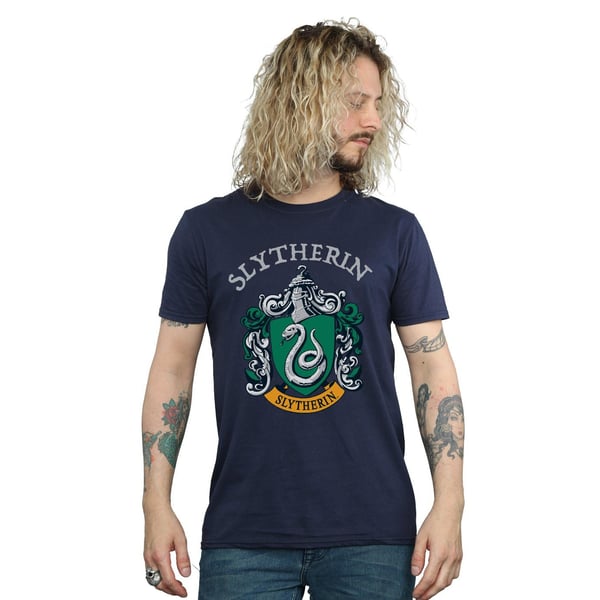 Harry Potter Mens Slytherin Crest T-Shirt