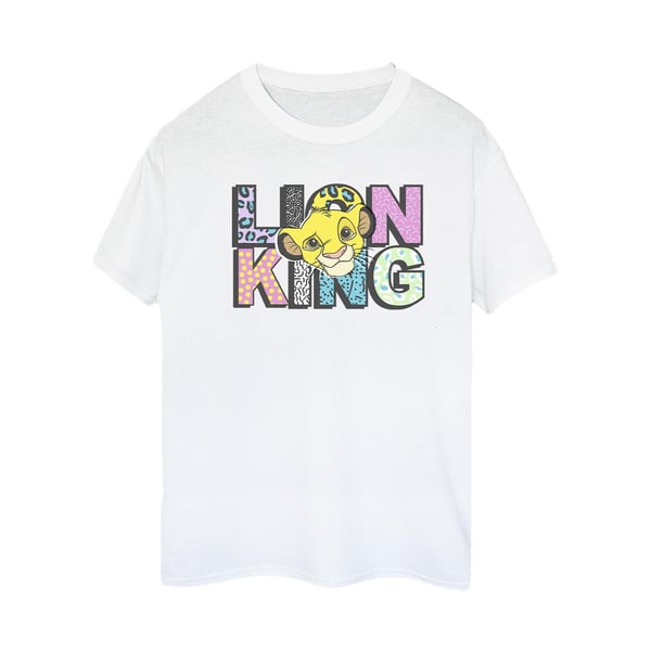 Disney Womens/Ladies The Lion King Pattern Logo Cotton Boyfriend T-Shirt