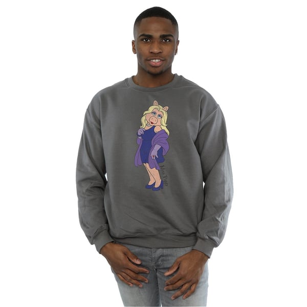 Disney Mens The Muppets Classic Miss Piggy Sweatshirt