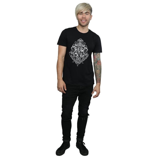 Harry Potter Mens Hogwarts Draco Dormiens Crest T-Shirt