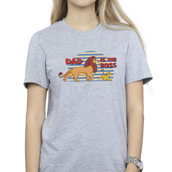 Disney Womens/Ladies The Lion King Dad Boss Cotton Boyfriend T-Shirt
