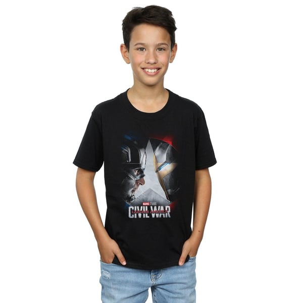 Marvel Studios Boys Captain America Civil War Poster T-Shirt