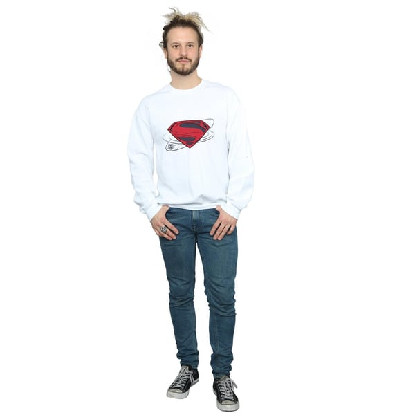 DC Comics Mens Justice League Movie Superman Logo Sweatshirt