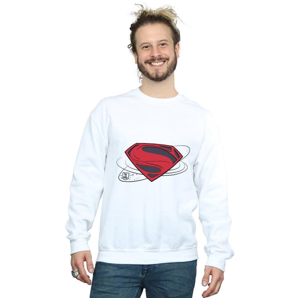 DC Comics Mens Justice League Movie Superman Logo Sweatshirt