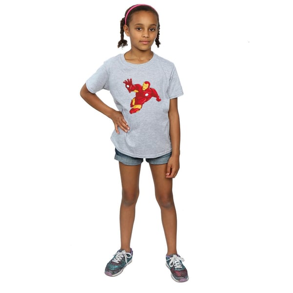 Marvel Girls Iron Man Simple Cotton T-Shirt