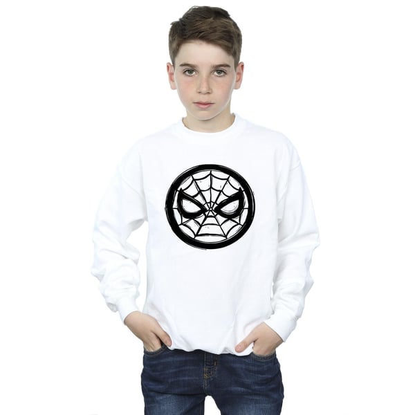 Marvel Boys Spider-Man Chest Logo Sweatshirt