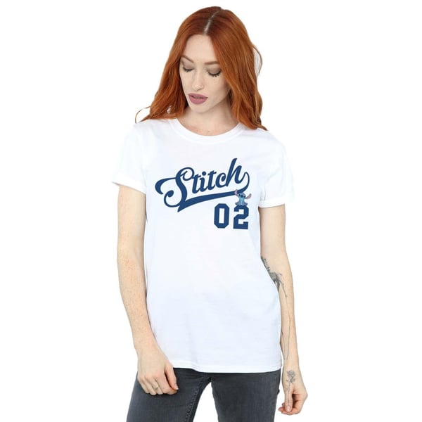 Disney Womens/Ladies Lilo And Stitch Athletic Cotton Boyfriend T-Shirt