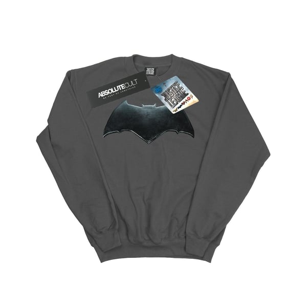 DC Comics Mens Justice League Movie Batman Emblem Sweatshirt