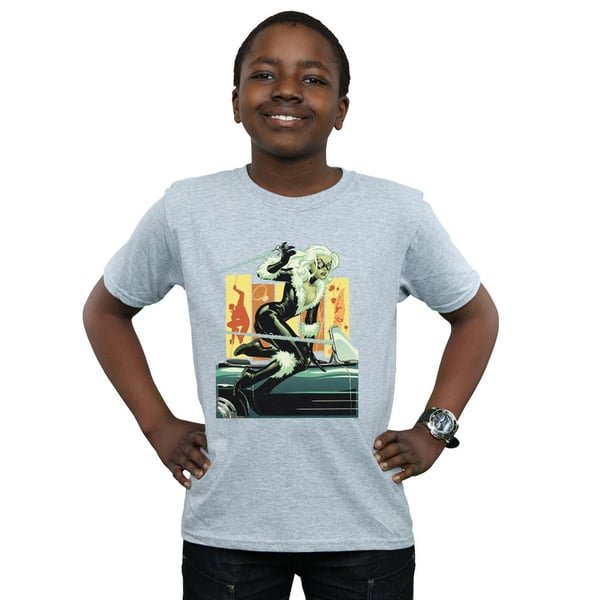 Marvel Boys Musta Kissa Auto T-paita