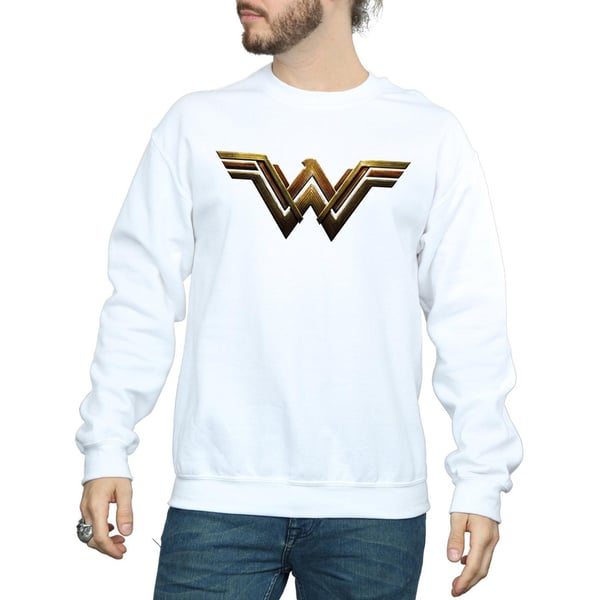 DC Comics Mens Justice League Movie Wonder Woman Emblem Sweatshirt