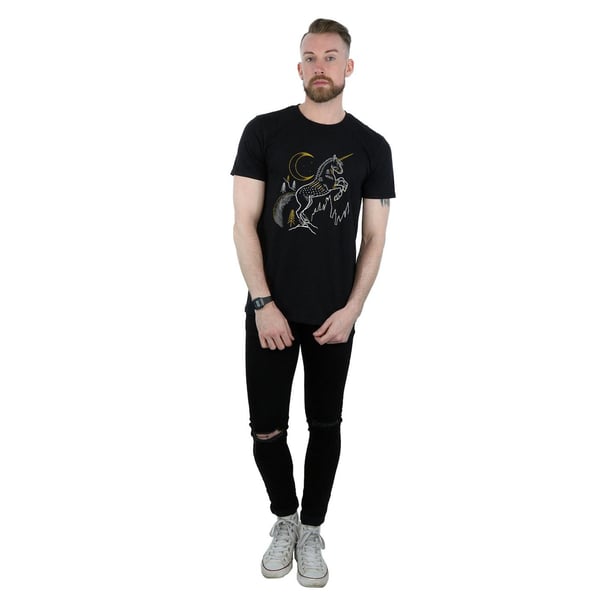 Harry Potter Mens Unicorn Line Art T-Shirt