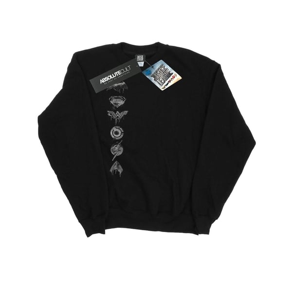 DC Comics Mens Justice League Movie Sprayed Emblems Sweatshirt
