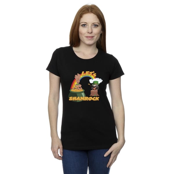 Marvel Womens/Ladies St Patrick´s Day Groot Shamrock Cotton T-Shirt