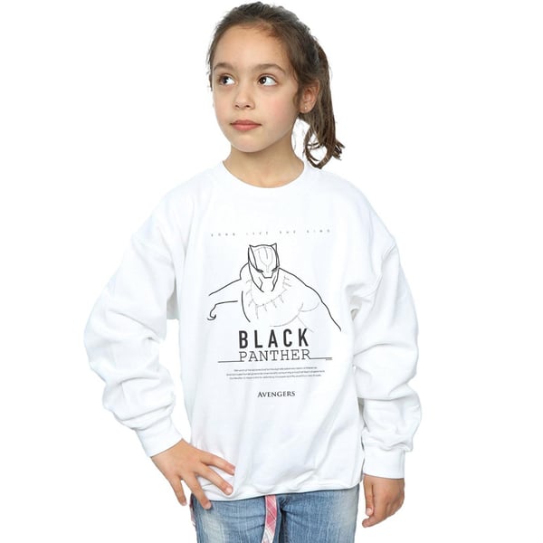 Marvel Girls Black Panther Long Live The King Sweatshirt