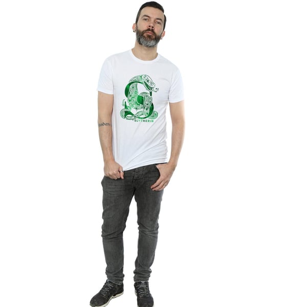 Harry Potter Mens Slytherin Snake T-Shirt