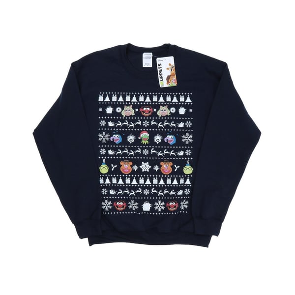 Disney Mens The Muppets Christmas Heads Sweatshirt