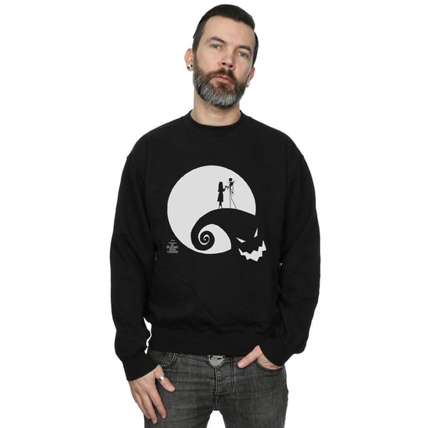 Disney Mens Nightmare Before Christmas Moon Oogie Boogie Sweatshirt