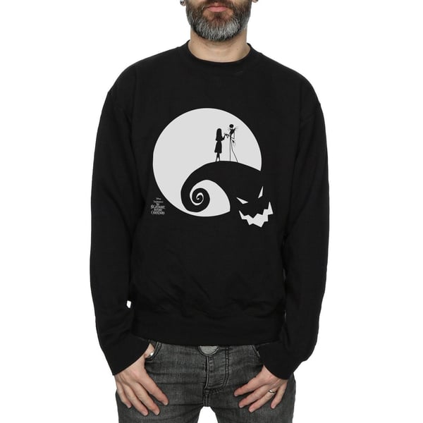 Disney Mens Nightmare Before Christmas Moon Oogie Boogie Sweatshirt