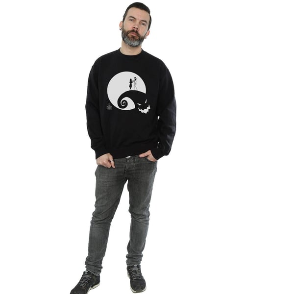 Disney Mens Nightmare Before Christmas Moon Oogie Boogie Sweatshirt