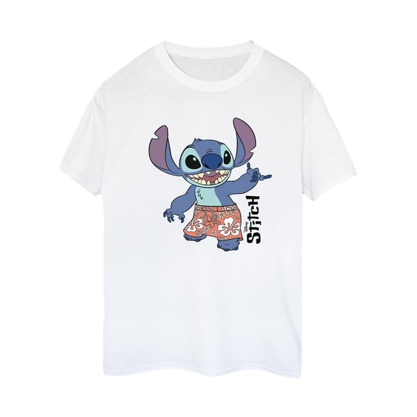 Disney Womens/Ladies Lilo & Stitch Bermuda Shorts Cotton Boyfriend T-Shirt