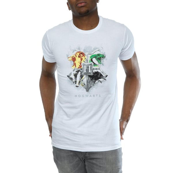 Harry Potter Mens Hogwarts Painted Crest T-Shirt