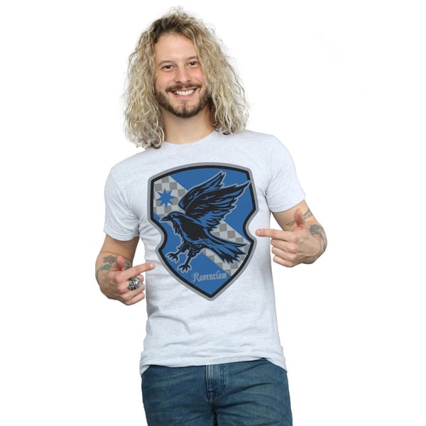 Harry Potter Mens Ravenclaw Crest Flat T-Shirt