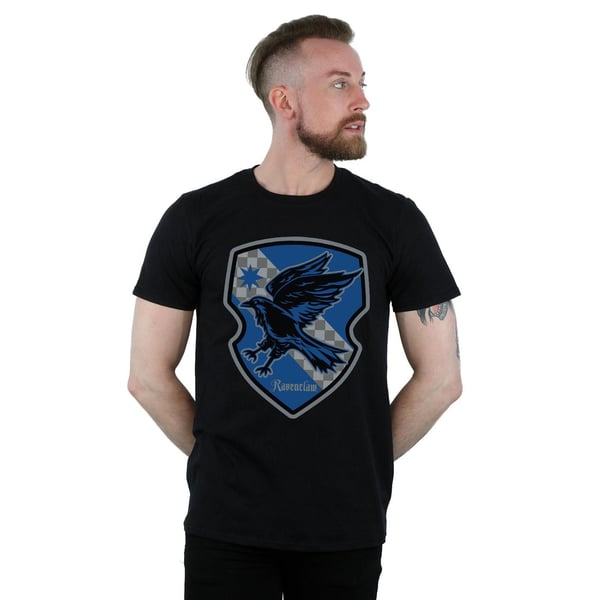 Harry Potter Mens Ravenclaw Crest Flat T-Shirt
