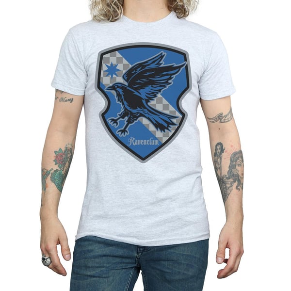 Harry Potter Mens Ravenclaw Crest Flat T-Shirt