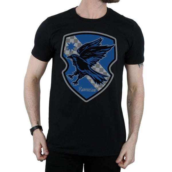 Harry Potter Mens Ravenclaw Crest Flat T-Shirt