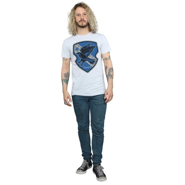 Harry Potter Mens Ravenclaw Crest Flat T-Shirt