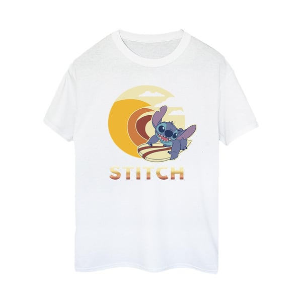 Disney Womens/Ladies Lilo & Stitch Summer Waves Cotton Boyfriend T-Shirt