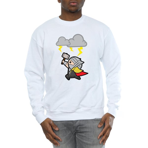 Marvel Mens Kawaii Thor God Of Thunder Sweatshirt