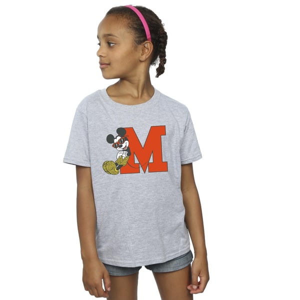 Disney Girls Mickey Mouse Leopard Trousers Cotton T-Shirt