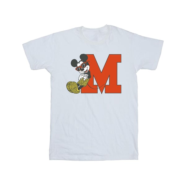 Disney Girls Mickey Mouse Leopard Trousers Cotton T-Shirt